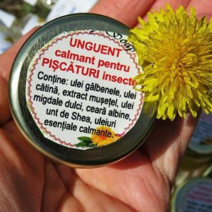 Unguent calmant  pentru piscaturi de insecte .